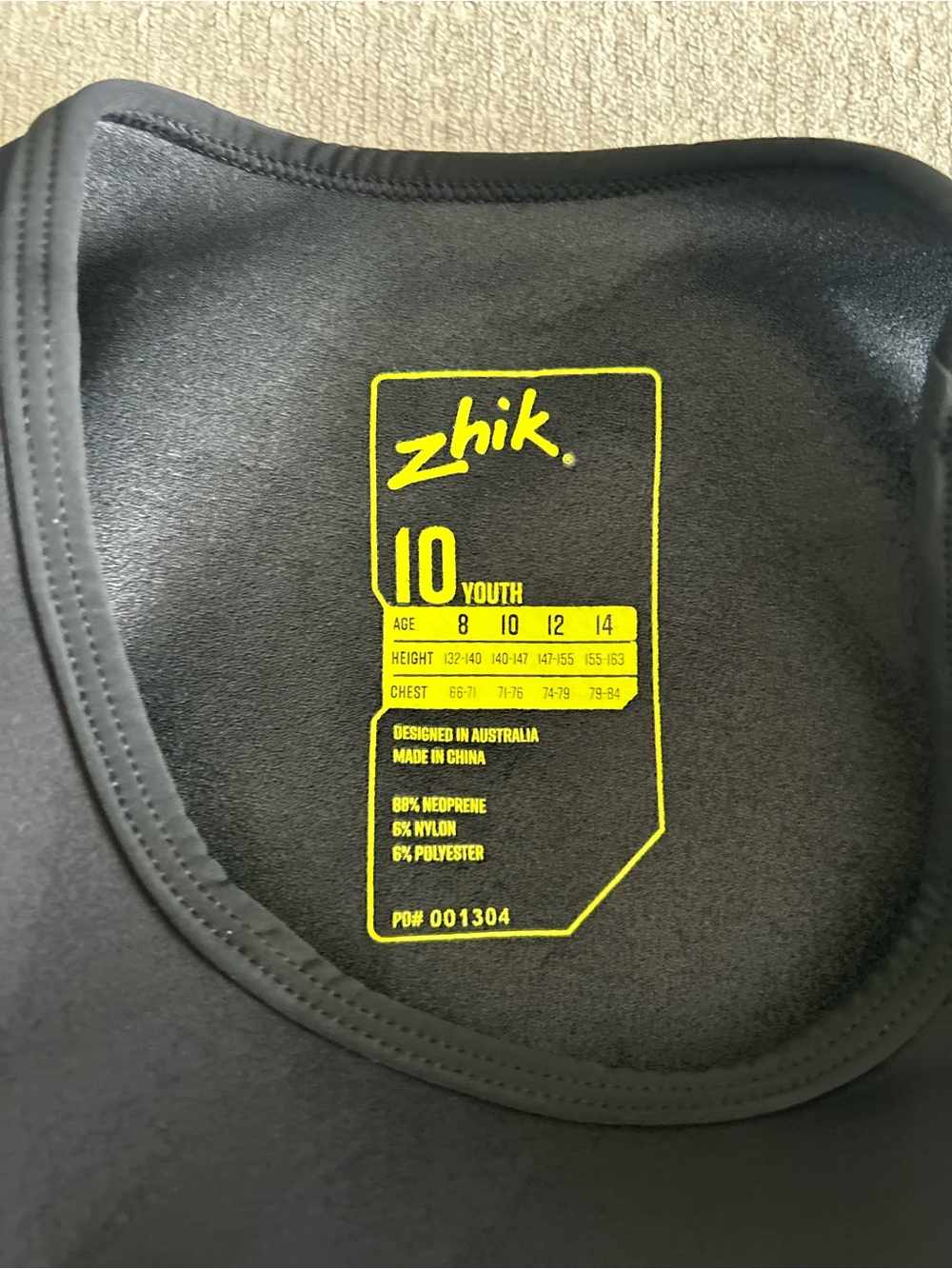 Zhik Junior Neoprene Skiff Suit Size 10 Sailing Water Sports - Picture 15 of 15